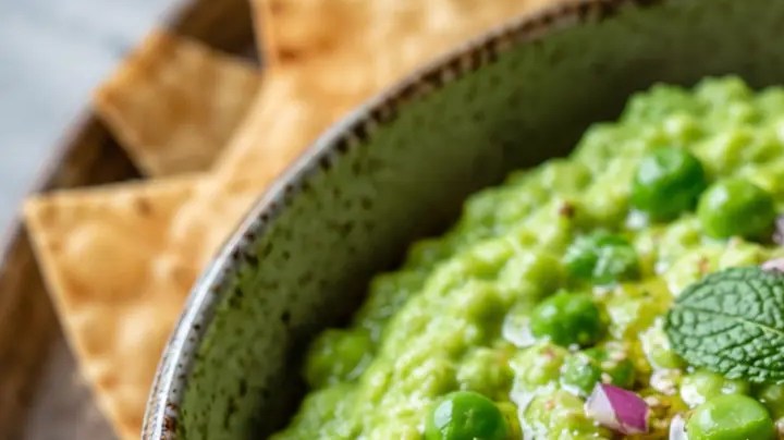 guacamole de guisantes