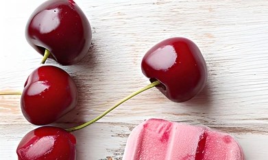 Helado de cereza