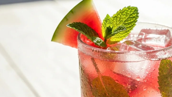 limonada de sandia y menta
