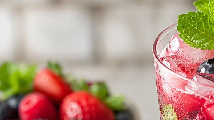 mocktail de frutos rojos