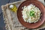 Arroz cremoso de coco y cilantro