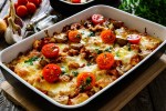 Casserola de fideos con carne picada