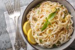 Pasta cremosa de limón y ricotta