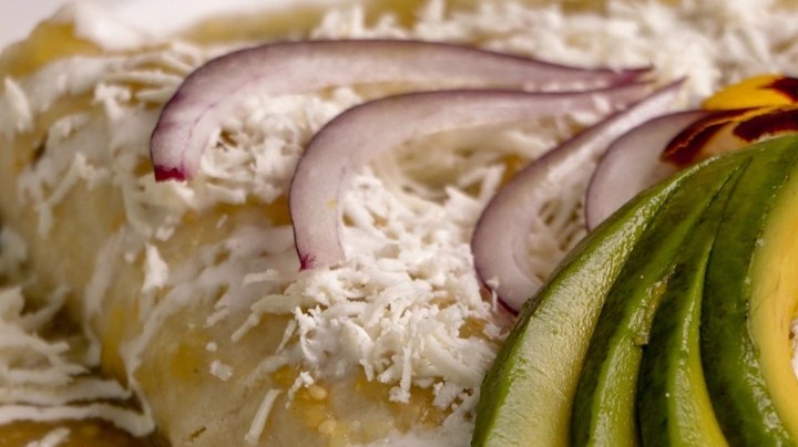 Quesadillas con salsa verde
