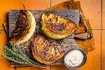 Repollo rostizado con vinagreta