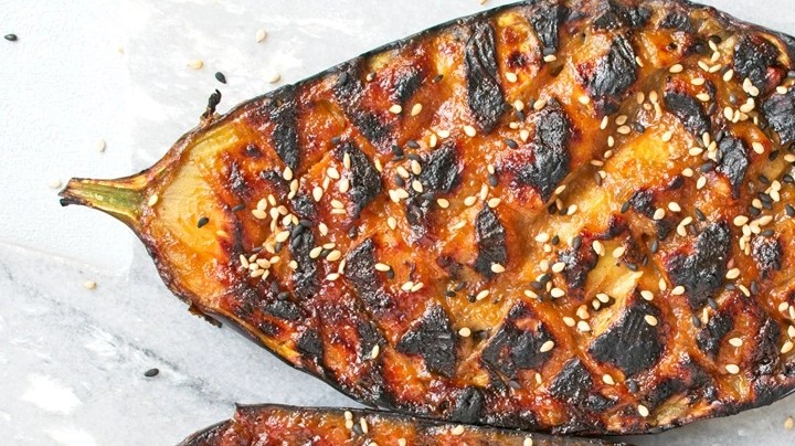 berenjenas con miso