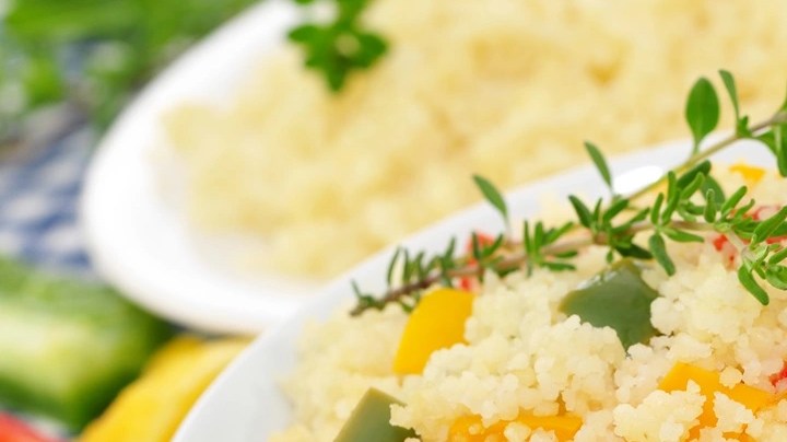 ensalada de cuscús con nectarina