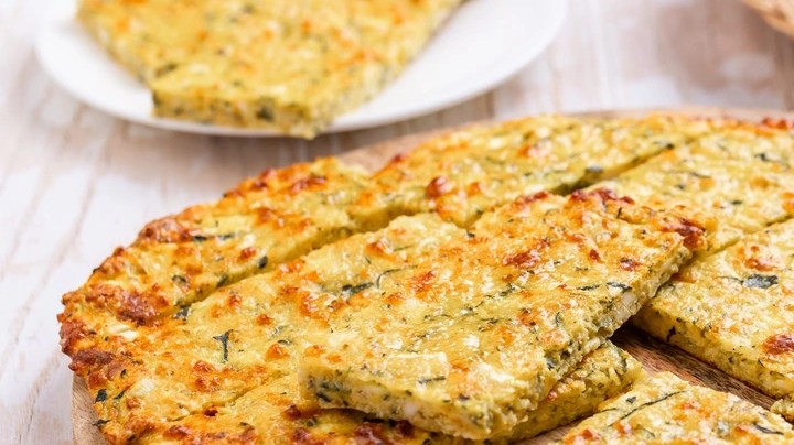 flatbread de queso cottage