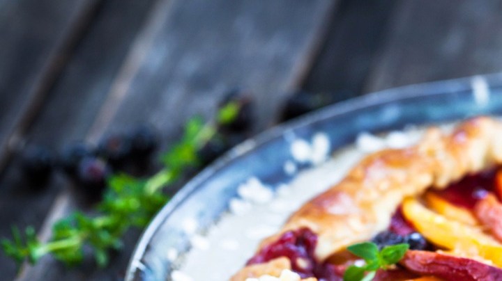Galette de melocotón