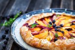 Galette de melocotón