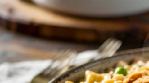Fideos a la cazuela con pollo