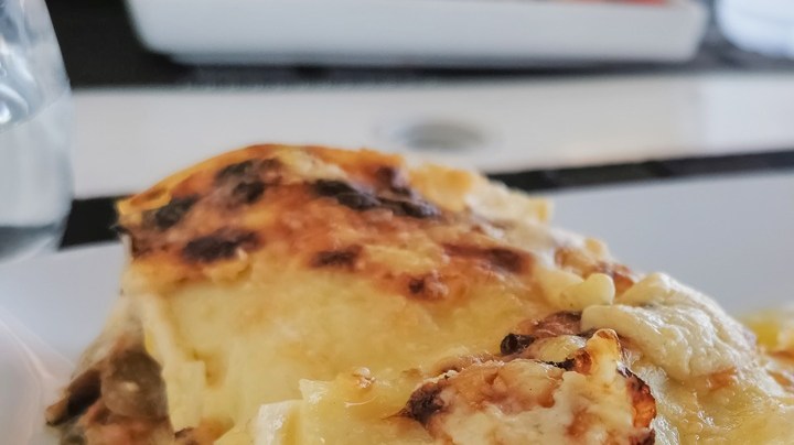Lasaña de verduras y setas