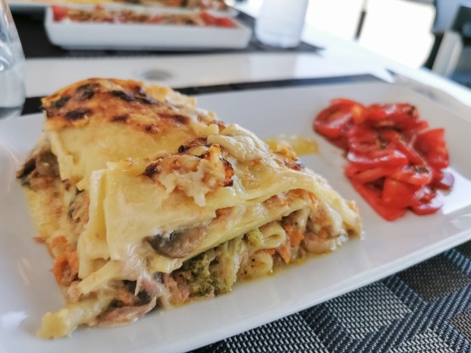 Lasaña de verduras y setas