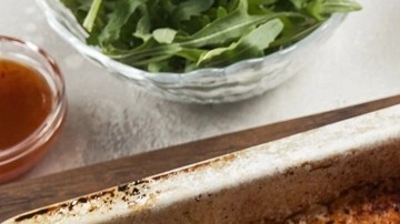 Salchicha al horno con miel y mostaza
