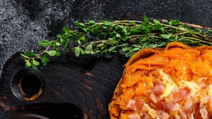 boniato relleno de pollo