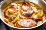 chuletas de cerdo con salsa de manzana