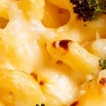 macarrones con coliflor, brócoli y queso