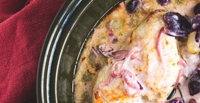 pollo con uvas