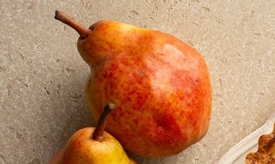 Una tarta de pera y almendras