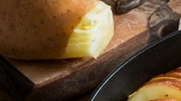 tartiflette de papa, tocino y queso