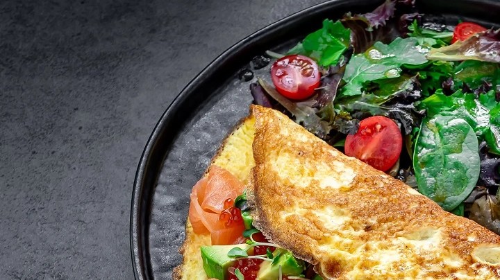 tortilla de salmón ahumado