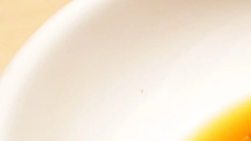 Vinagreta de naranja en un plato blanco